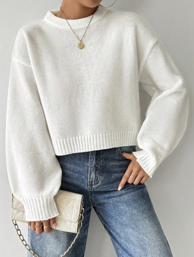 Pull en fine maille décontracté pour dames Chic und Stil
