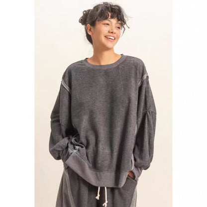 Dames Pull oversized confortable et stylé avec coupe ample Chic und Stil