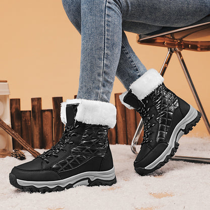 Bottes d'hiver pour femmes doublées avec semelle antidérapante et fourrure synthétique isolante Chic und Stil