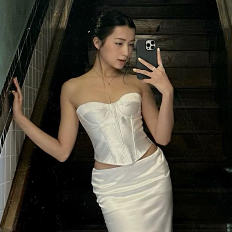 Dames corset style top sans bretelles Chic und Stil