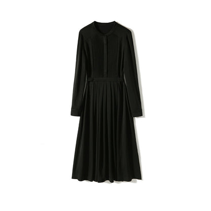 Robe maxi plissée élégante pour femmes Chic und Stil 1750847077