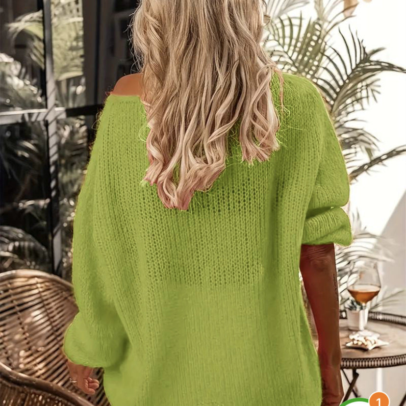 Pull en maille épaisse pour femmes avec coupe décontractée et manches larges Chic und Stil