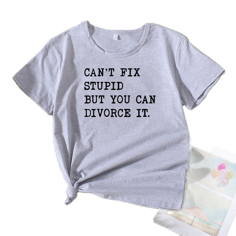 Dames Casual Citables T-shirt Graphique Chic und Stil