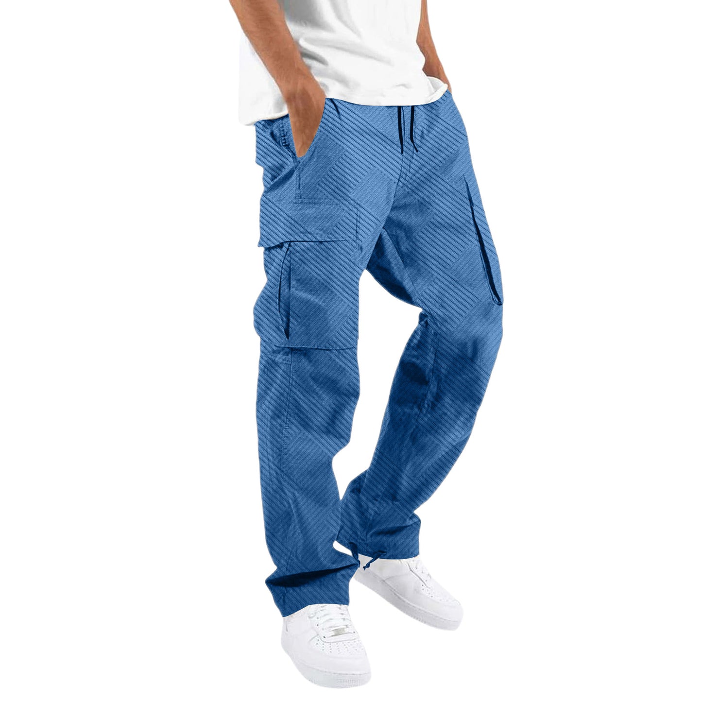 Elegant cargo pants for men with ergonomic cut and practical side pockets Chic and Style