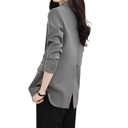 Blazer double boutonnage ajusté pour femmes Chic und Stil