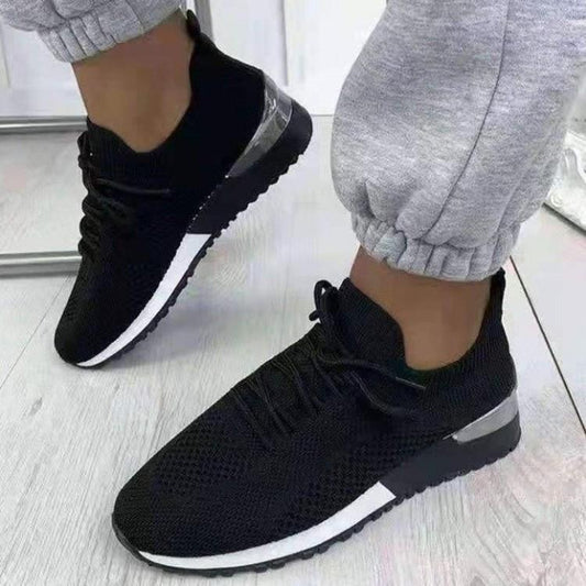 Baskets de style de vie respirantes pour femmes avec tige en tricot ultra flexible et semelle antidérapante Chic und Stil