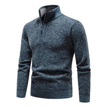 Pull homme avec demi-zip et design structuré Chic und Stil