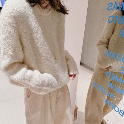 Femmes Pull oversized douillet en matériau doux Chic und Stil