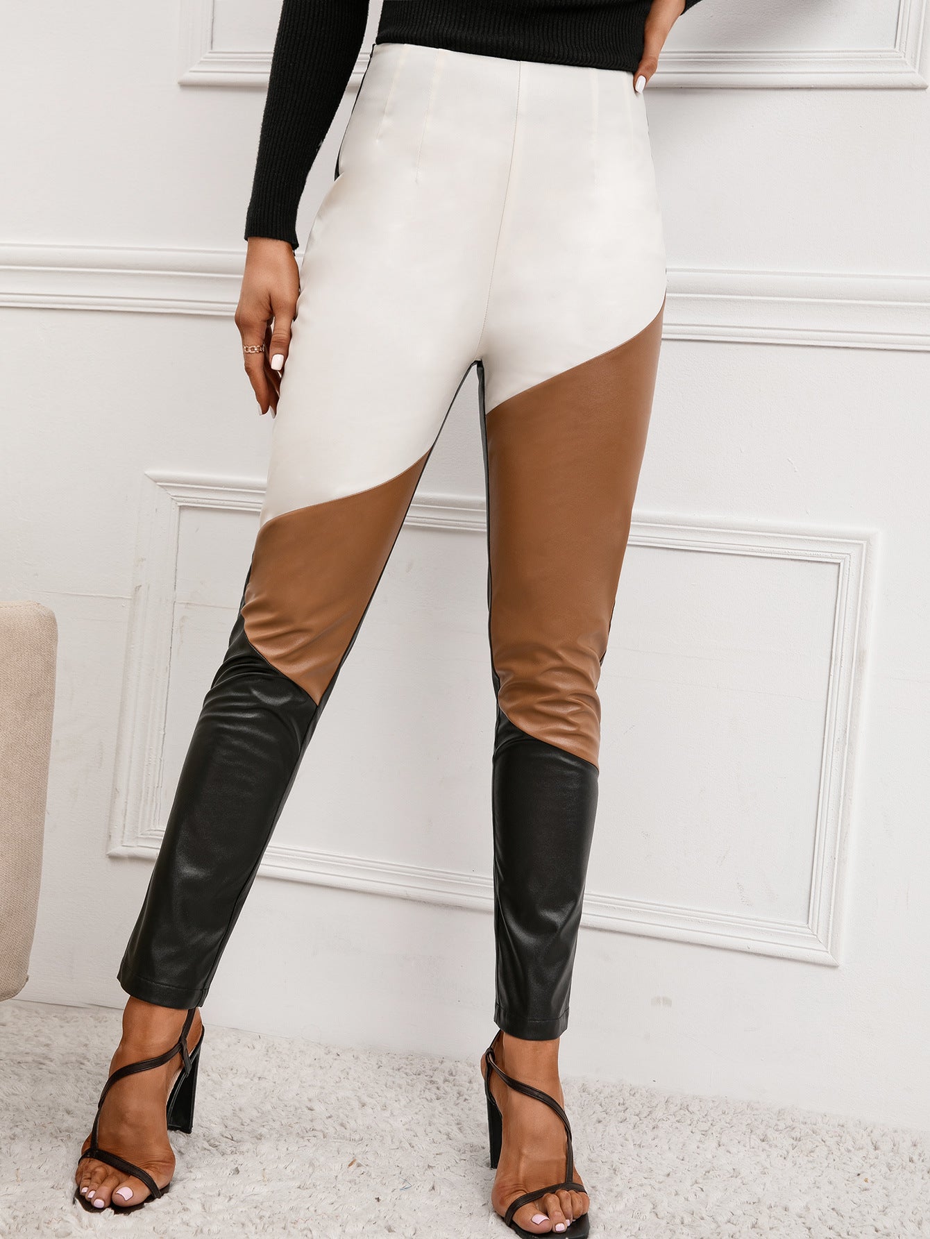 Women High-Quality Faux Leather Pants Chic and Style