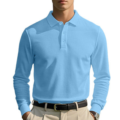 Chemise polo pour hommes à manches longues et col classique Chic und Stil