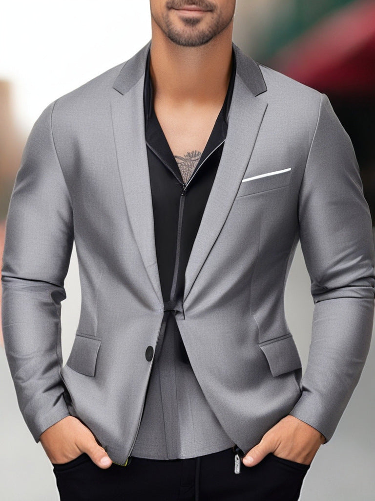 Blazer élégant et stylé pour hommes avec revers contrasté Chic und Stil