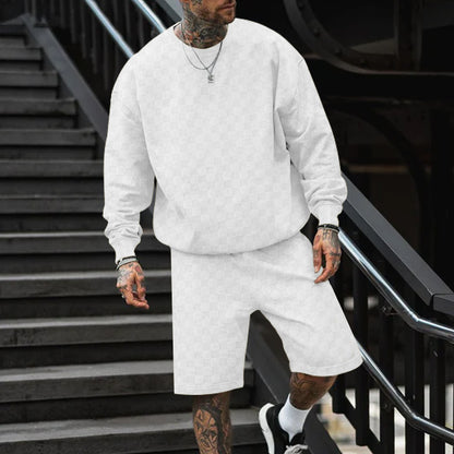 Chic and Style casual sweatshirt and shorts set for men