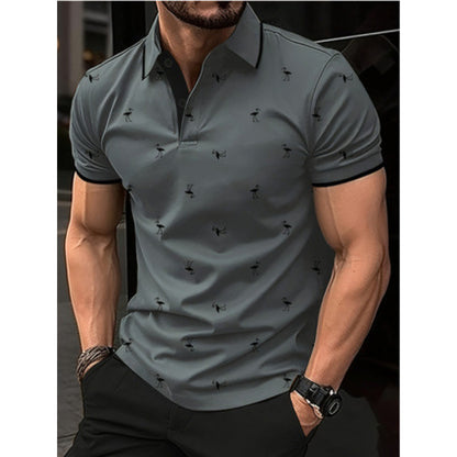 Polo-shirt imprimé de loisirs pour hommes Chic und Stil