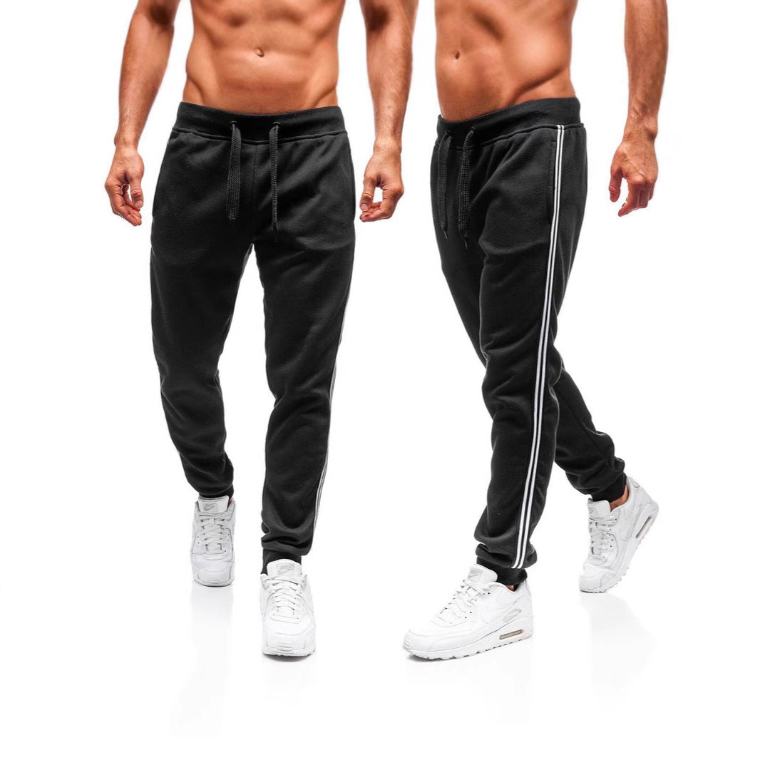 Men Casual Sports Pants with Side Stripes Chic and Style