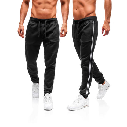 Men Casual Sports Pants with Side Stripes Chic and Style