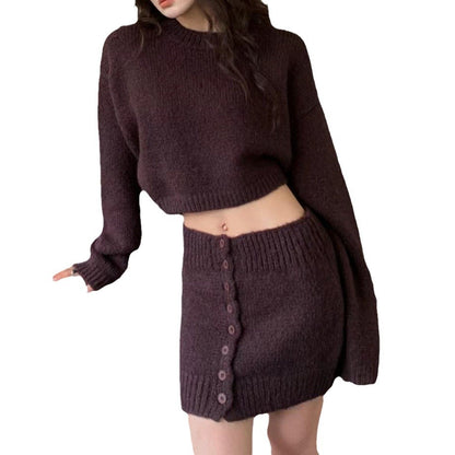 Blouse en tricot pour femmes avec détails de boutons et confort luxueux Chic und Stil