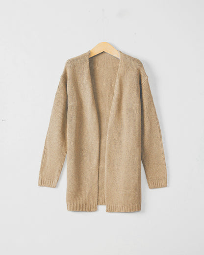 Dames Gilet ouvert en tricot avec coupe décontractée et poches Chic und Stil