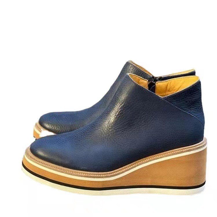 Bottines à talons en suede fin pour femmes avec fermeture éclair pratique Chic und Stil