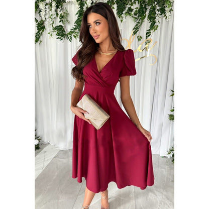 Femmes Robe A-ligne à manches flottantes élégante Chic und Stil