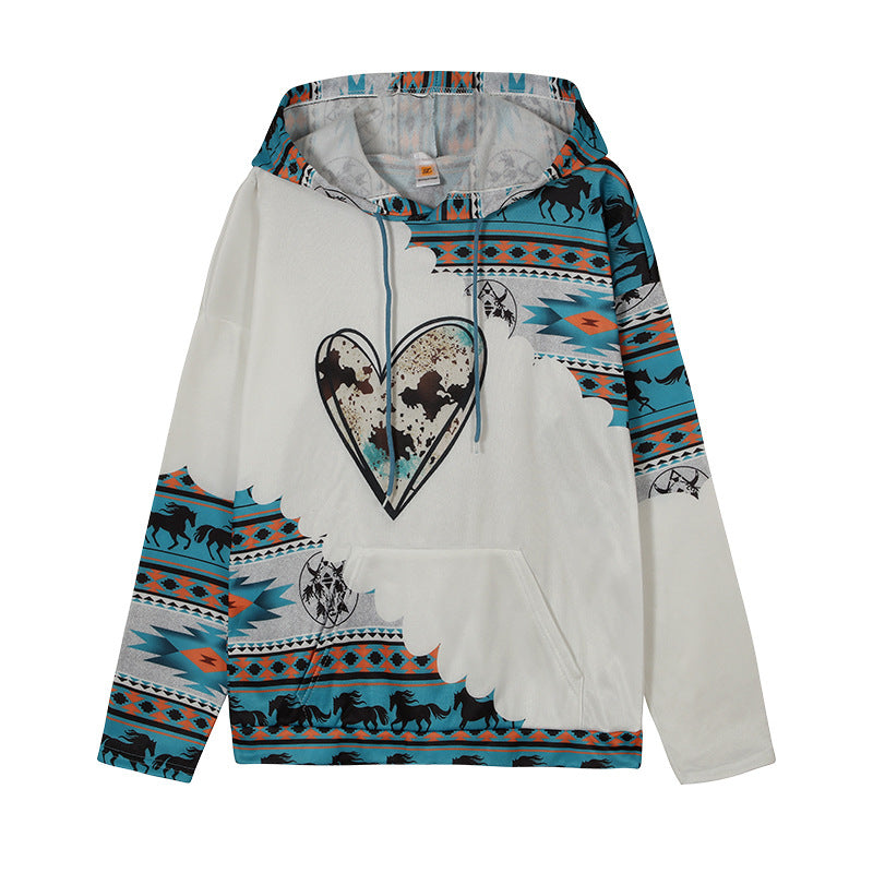 Pull à capuche pour dames avec un design tribal innovant et une coupe confortable Chic und Stil
