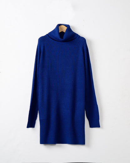Dames Pull-over à col roulé douillet en tricot doux Chic und Stil