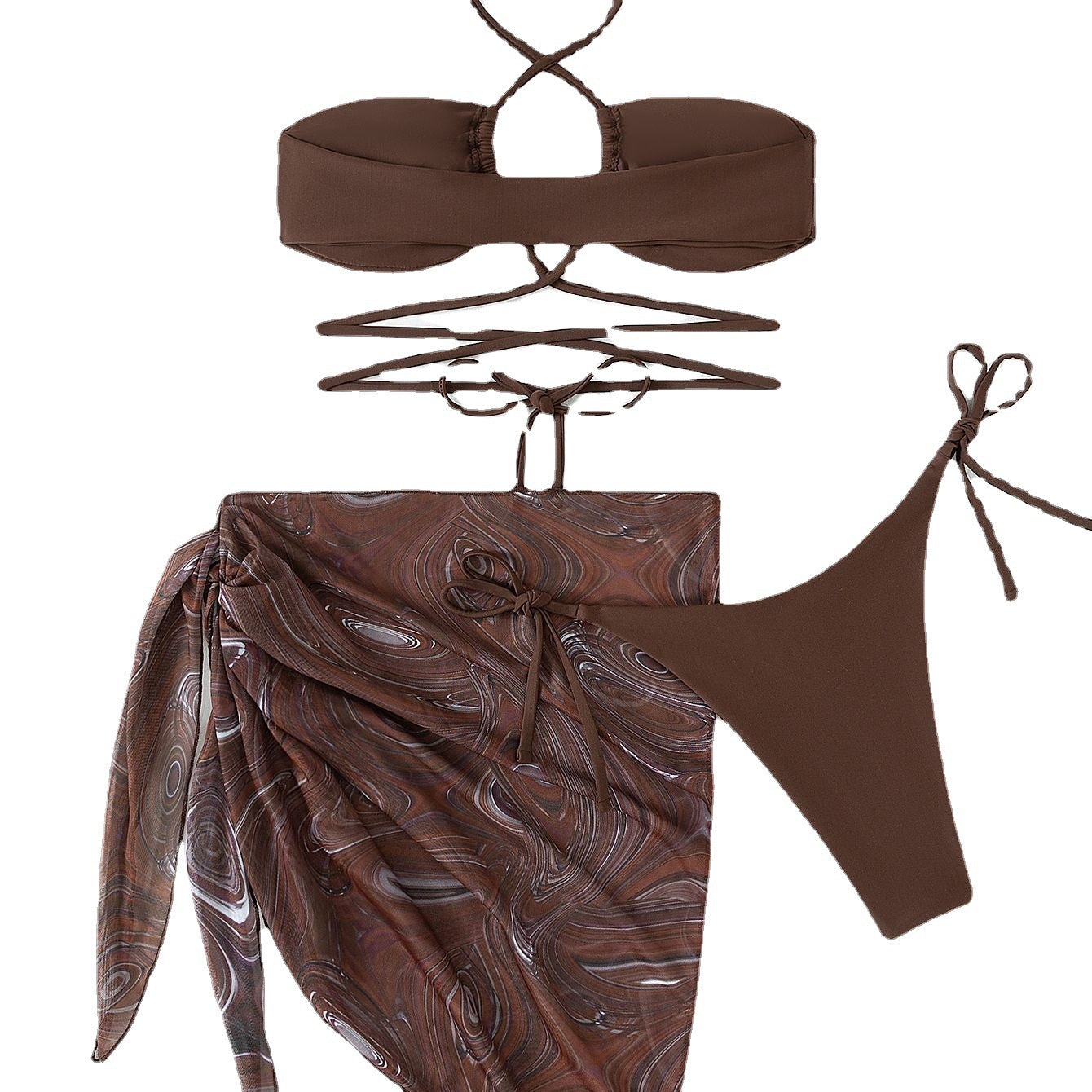 Women Wrapped Two-Piece Bikini Set Chic and Style
