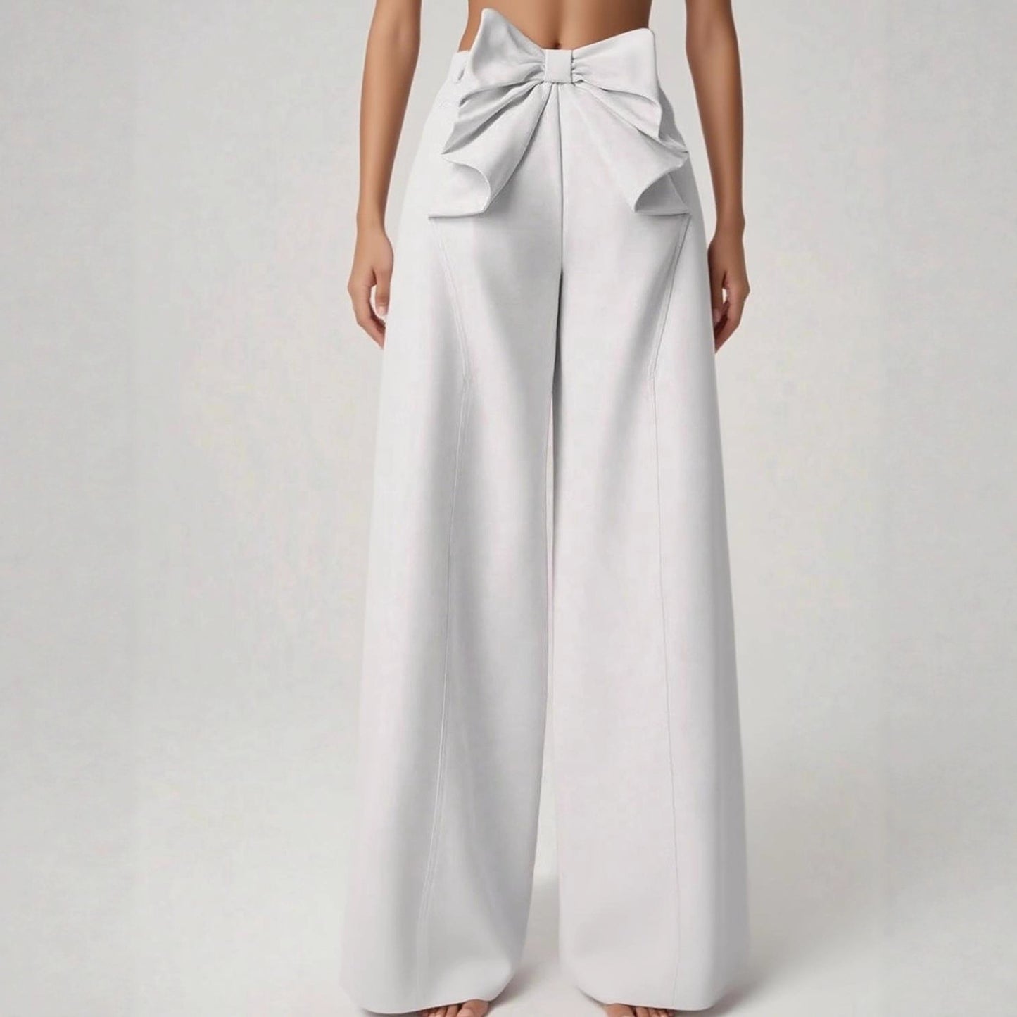 Culottes larges pour femmes avec un détail de nœud frappant Chic und Stil