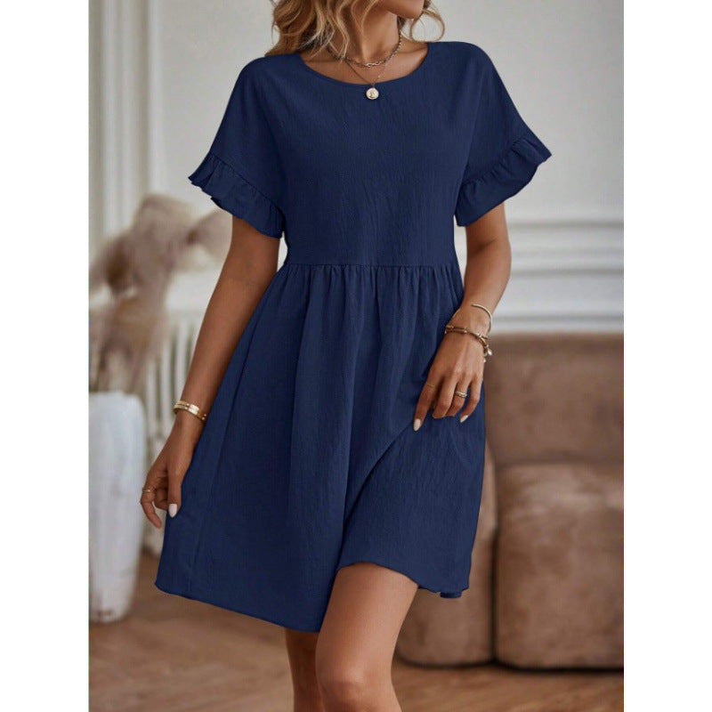 Robe d'été pour femmes avec ourlet froncé Chic und Stil