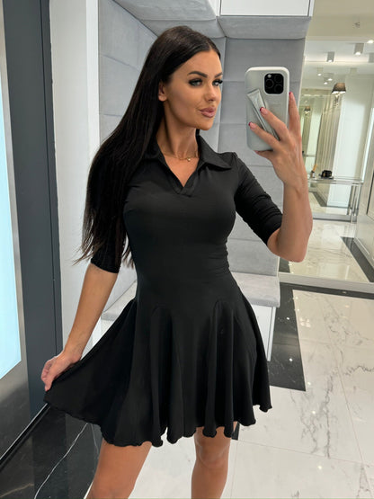 Robe évasée style polo pour femmes Chic und Stil