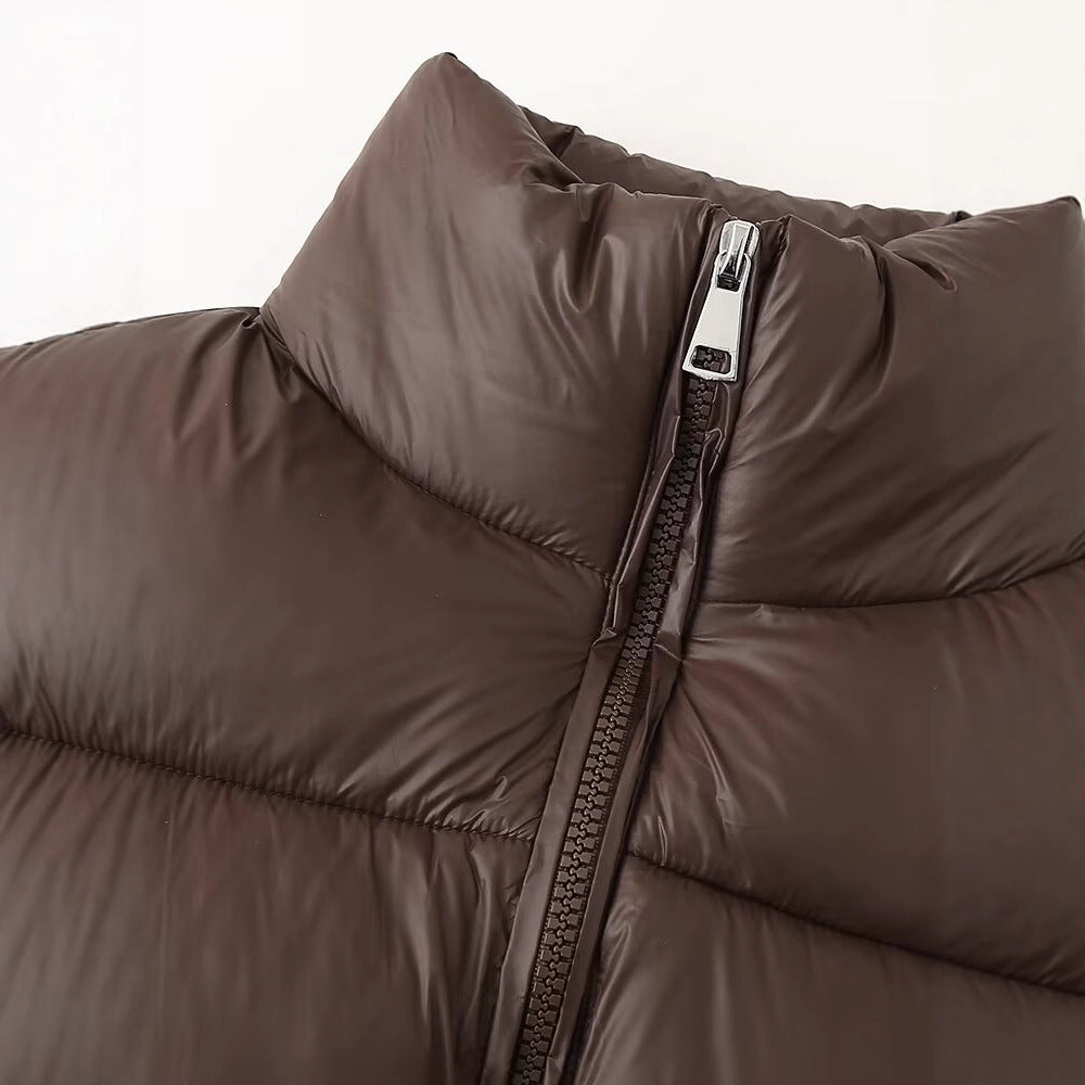 Dames doudoune matelassée avec col montant et poches latérales Chic und Stil