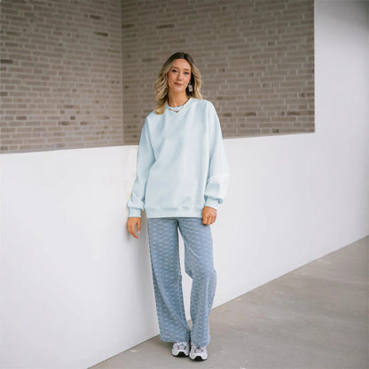 Comfortable sweat set for women and loose pants Chic und Stil