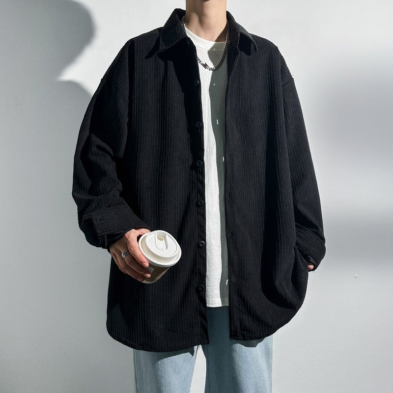 Dames Chemise Oversized en Corde Chic und Stil