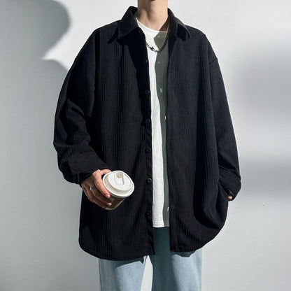 Dames Chemise Oversized en Corde Chic und Stil