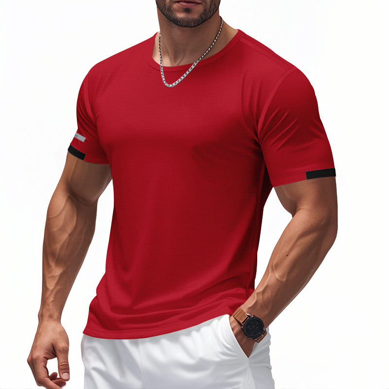 T-shirt fonctionnel pour hommes avec design respirant et détails réfléchissants Chic und Stil