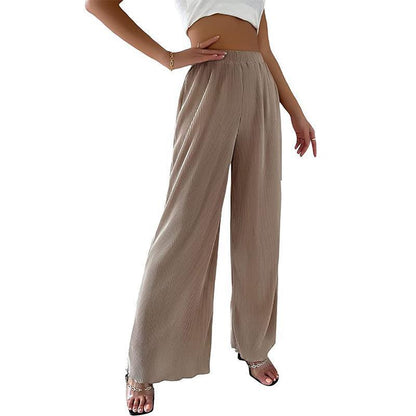 Chic and Style fluid pleated wide pants for women