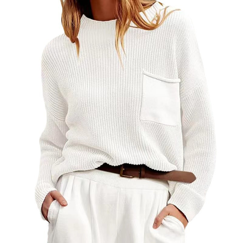 Pull décontracté pour femmes avec une fine structure côtelée et une coupe confortable Chic und Stil
