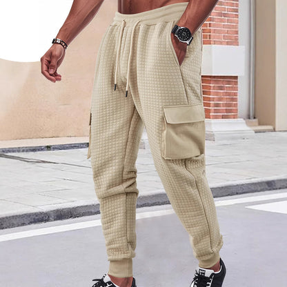 Modular cargo pants for men with elastic waist and practical side pockets Chic and Style