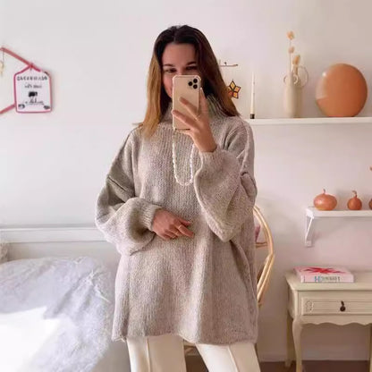 Femme pull oversize douillet avec des manches larges et tricot texturé Chic und Stil