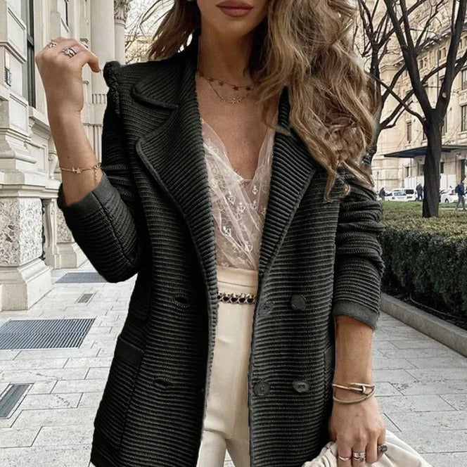 Dames Blazer en Tricot Élégant Chic und Stil