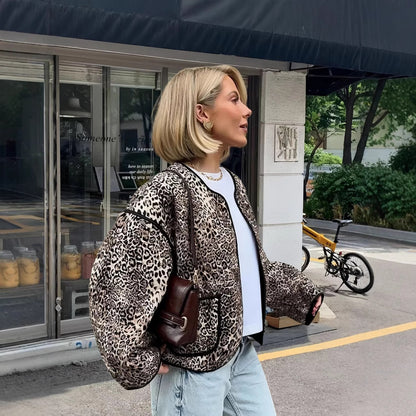 Dames attractive veste dans le motif léopard tendance Chic und Stil