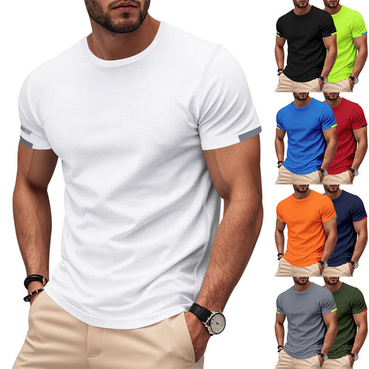 T-shirt de sport pour hommes en tissu respirant avec des détails réfléchissants Chic und Stil