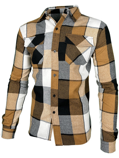 Chemise en flanelle à carreaux pour hommes Chic und Stil