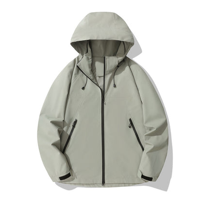 Dames déperlant Outdoor veste avec col capuchon réglable et poches zippées fonctionnelles Chic und Stil