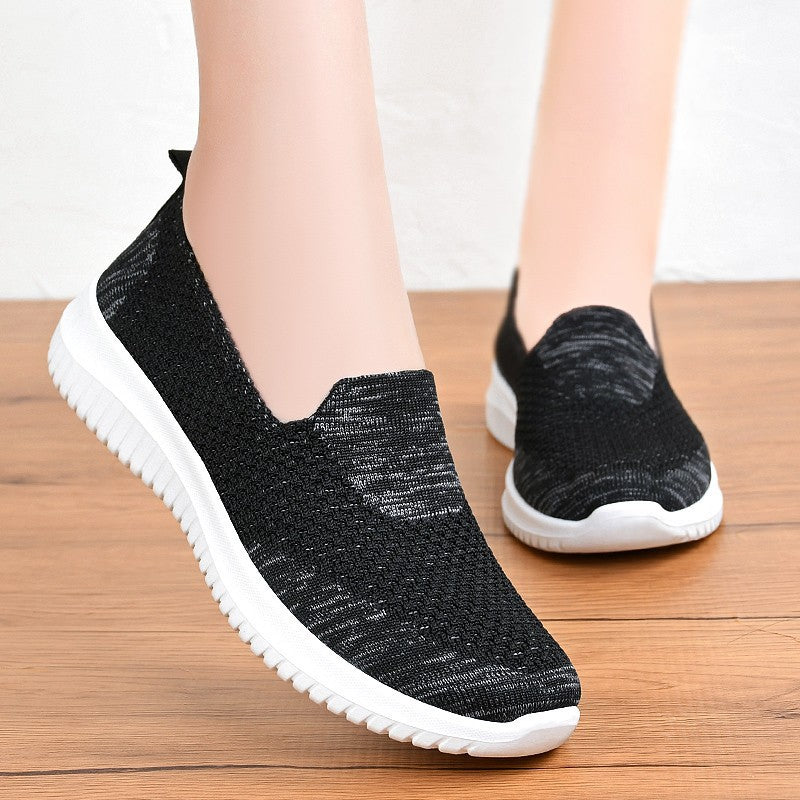 Baskets de sport slip-on pour femmes avec dessus en matériau respirant et semelle antidérapante Chic und Stil