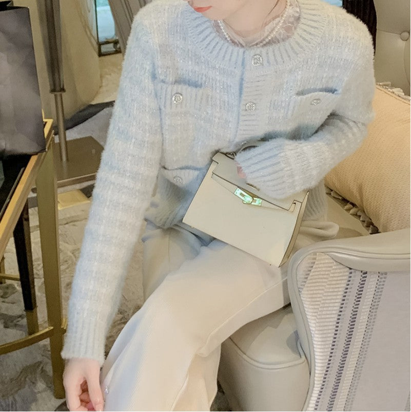 Dame cardigan avec poches et boutons décoratifs Chic und Stil