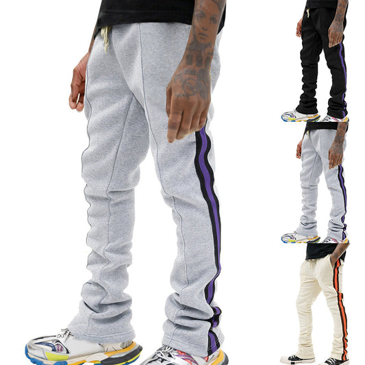 Men's sports pants with side stripes and adjustable waist Chic and Style