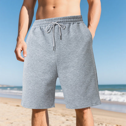 Shorts de plage décontractés pour hommes en matériau respirant avec taille élastique Chic und Stil