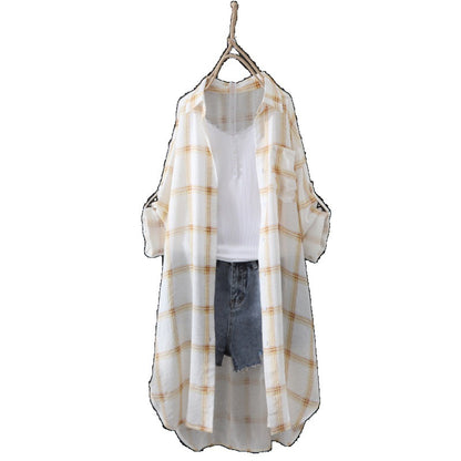 Chemise shirt à manches longues en flanelle pour femmes Chic und Stil