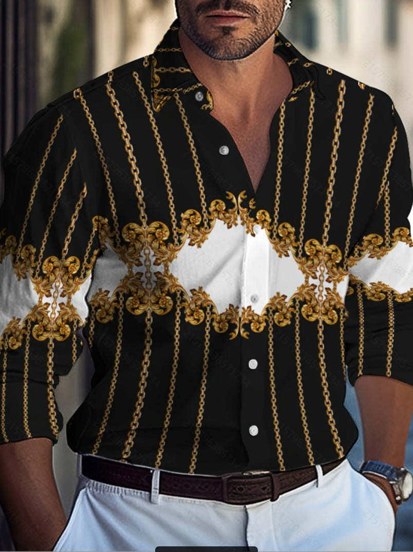 Chemise pour hommes avec motif pinceau moderne Chic und Stil