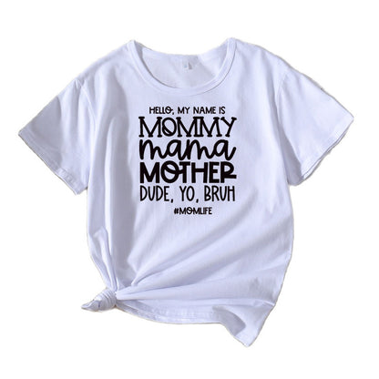 T-shirt graphique Fun Statement Chic und Stil pour femmes